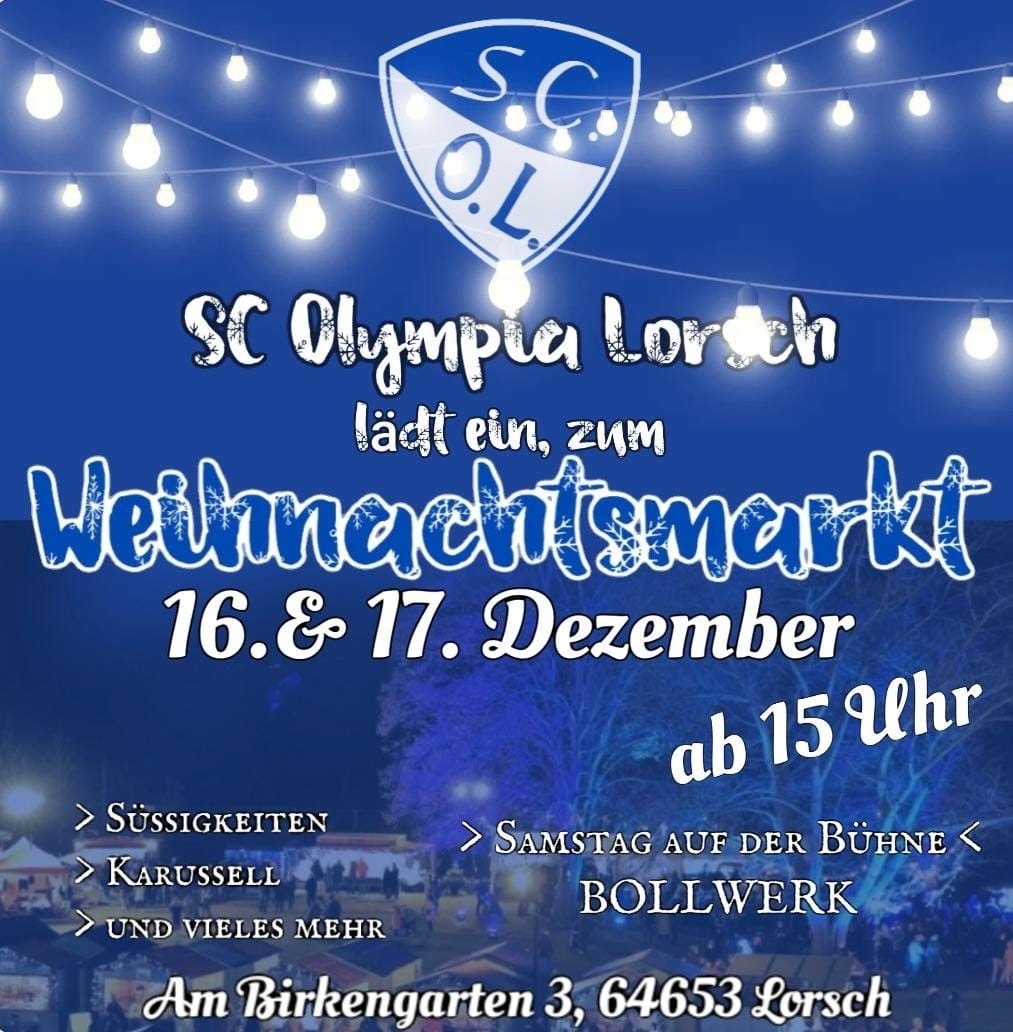 Olympia Lorsch Weihnachtsmarkt SC Olympia Lorsch 1907 e.V.